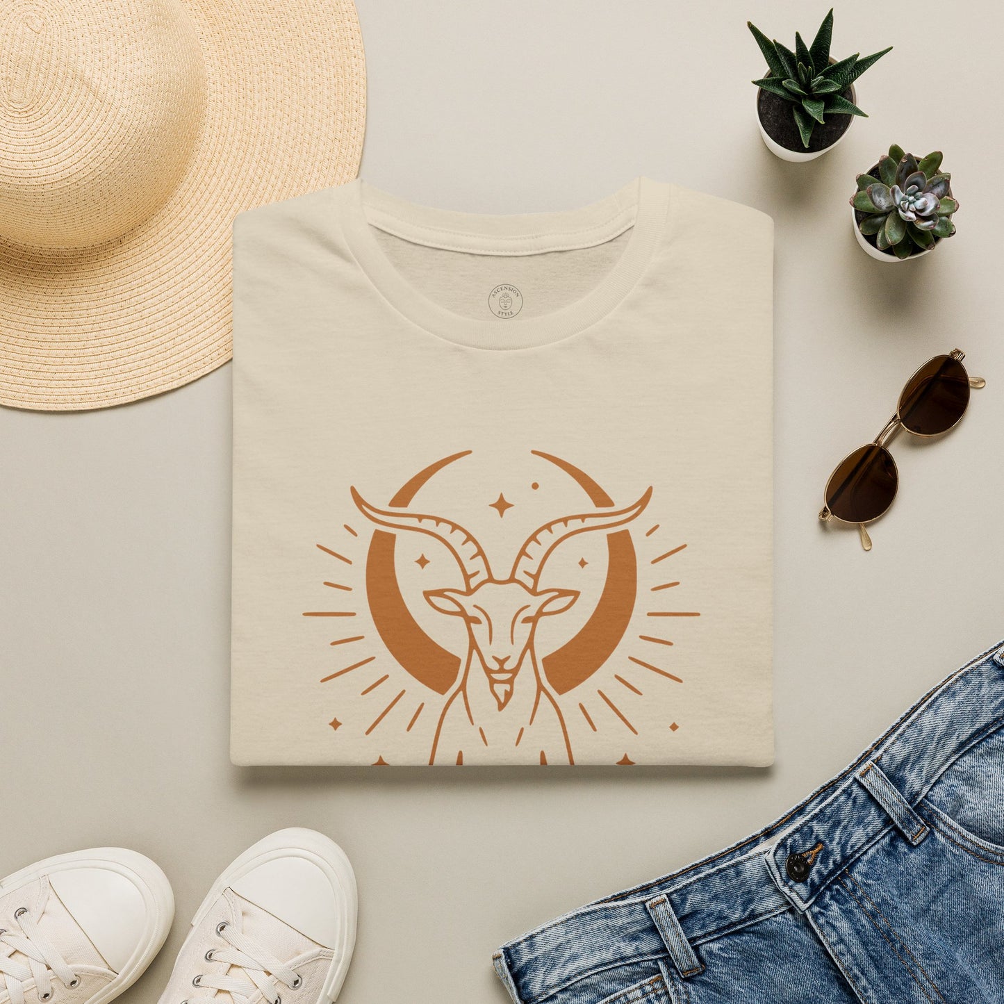 Meditating Goat Moon T-Shirt