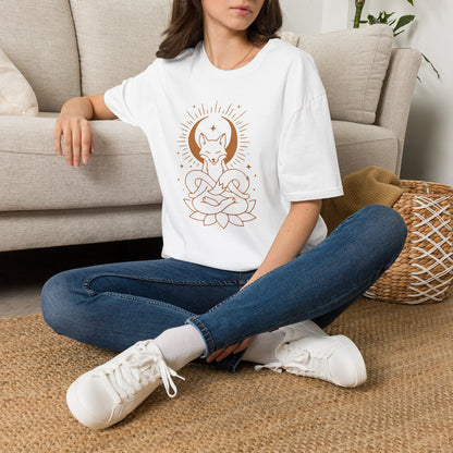 Meditating Fox Moon T-Shirt