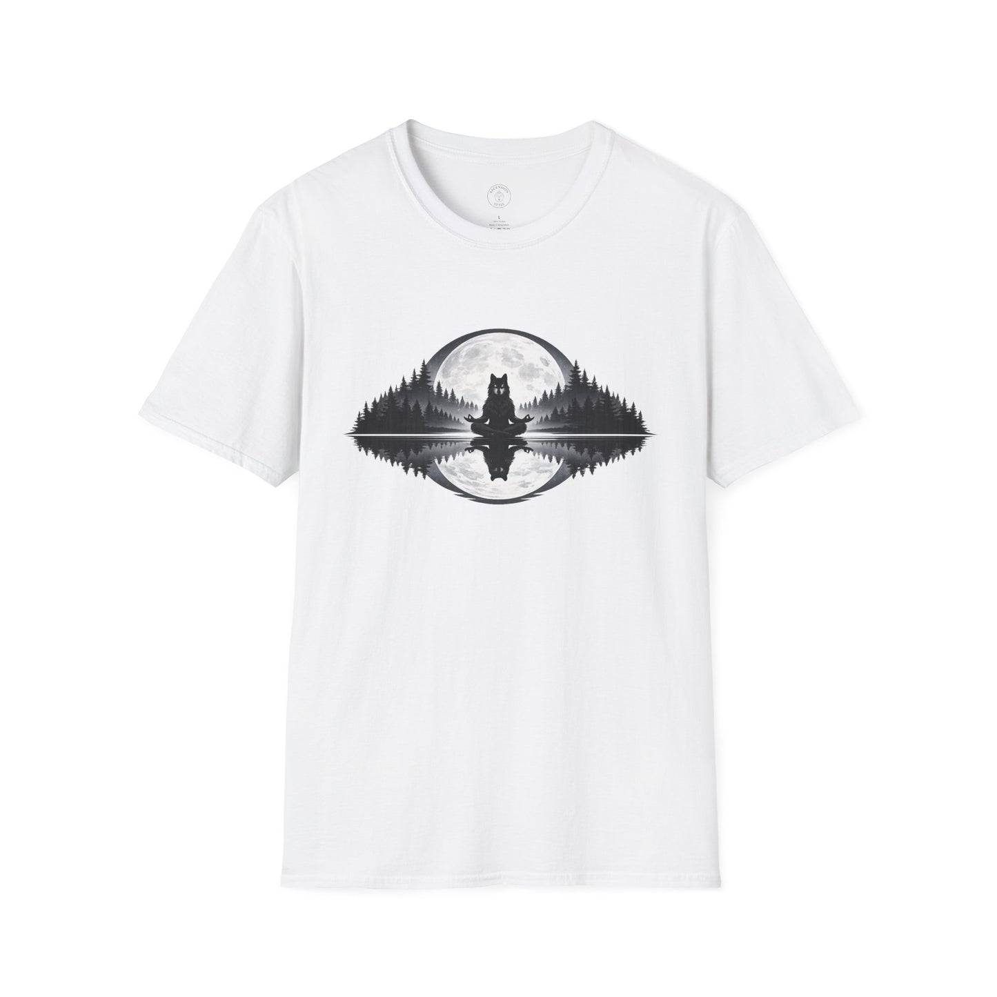 Moonlit Wolf Meditation T-Shirt