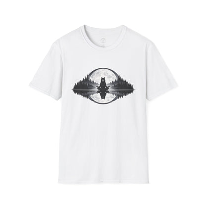 Moonlit Wolf Meditation T-Shirt