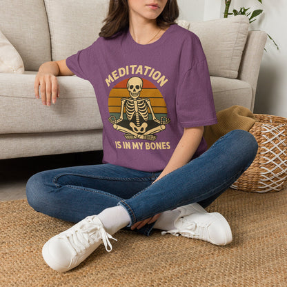 Meditation Is In My Bones Skeleton T-Shirt