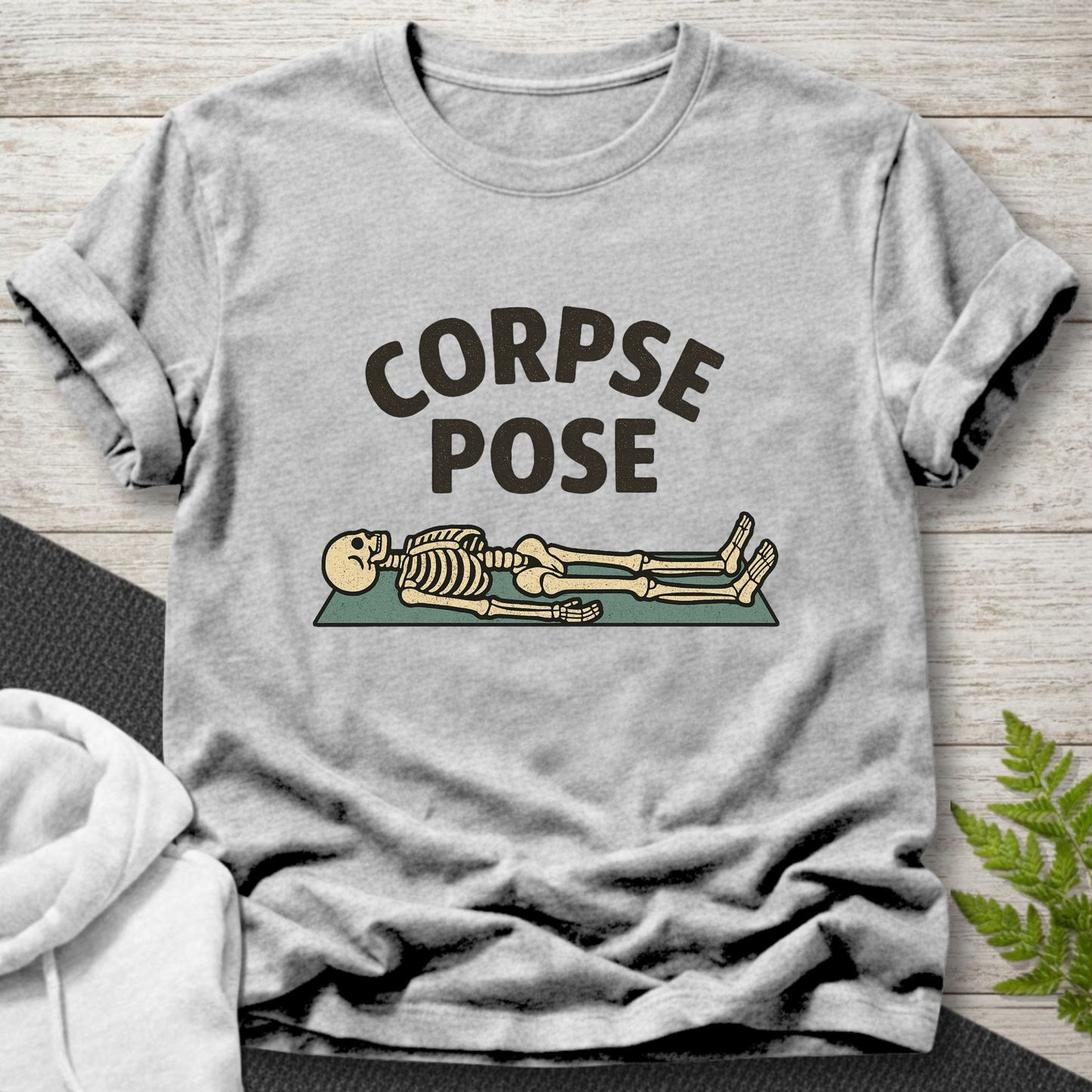 Corpse Pose Skeleton Yoga T-Shirt