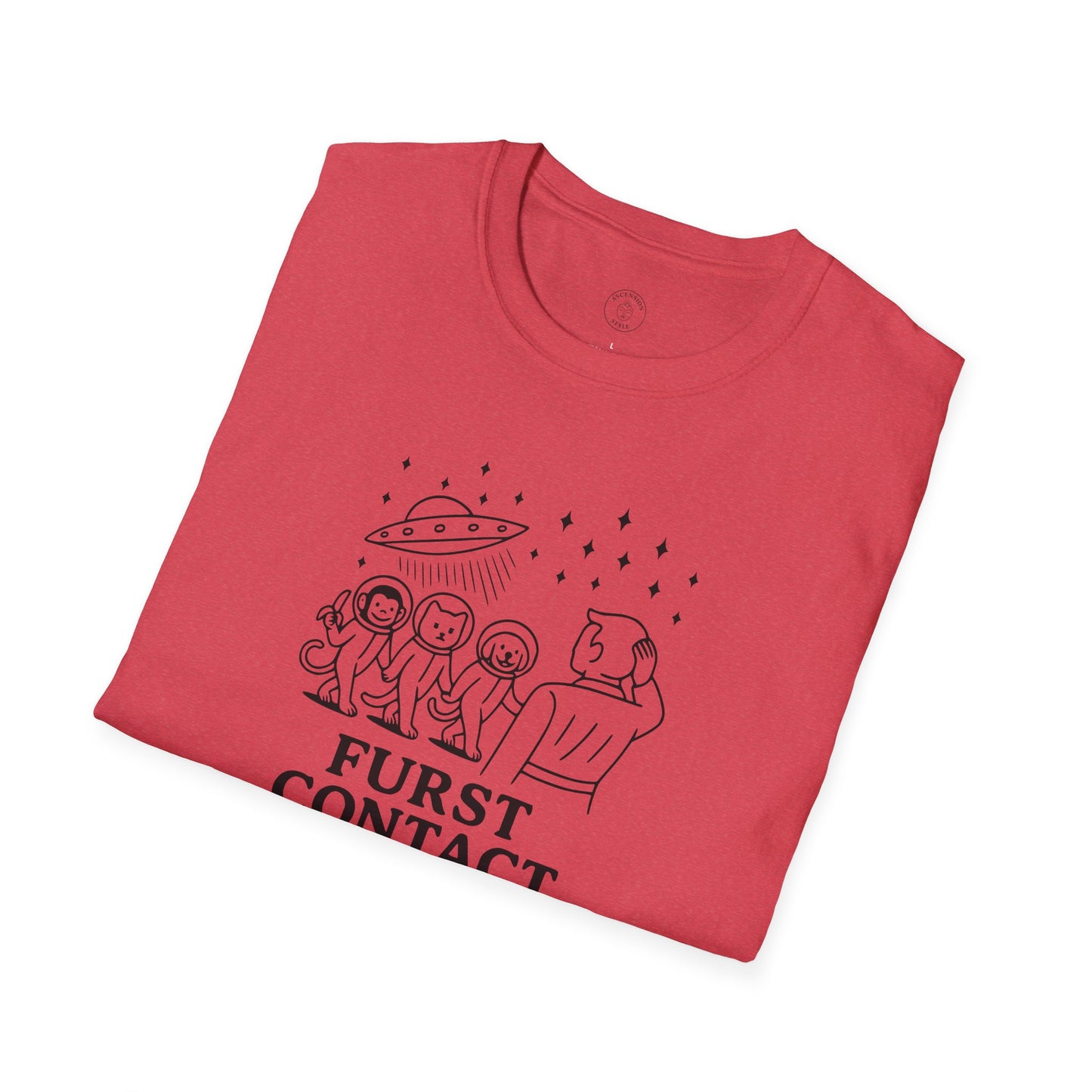 Furst Contact Alien Cat & Monkey T-Shirt