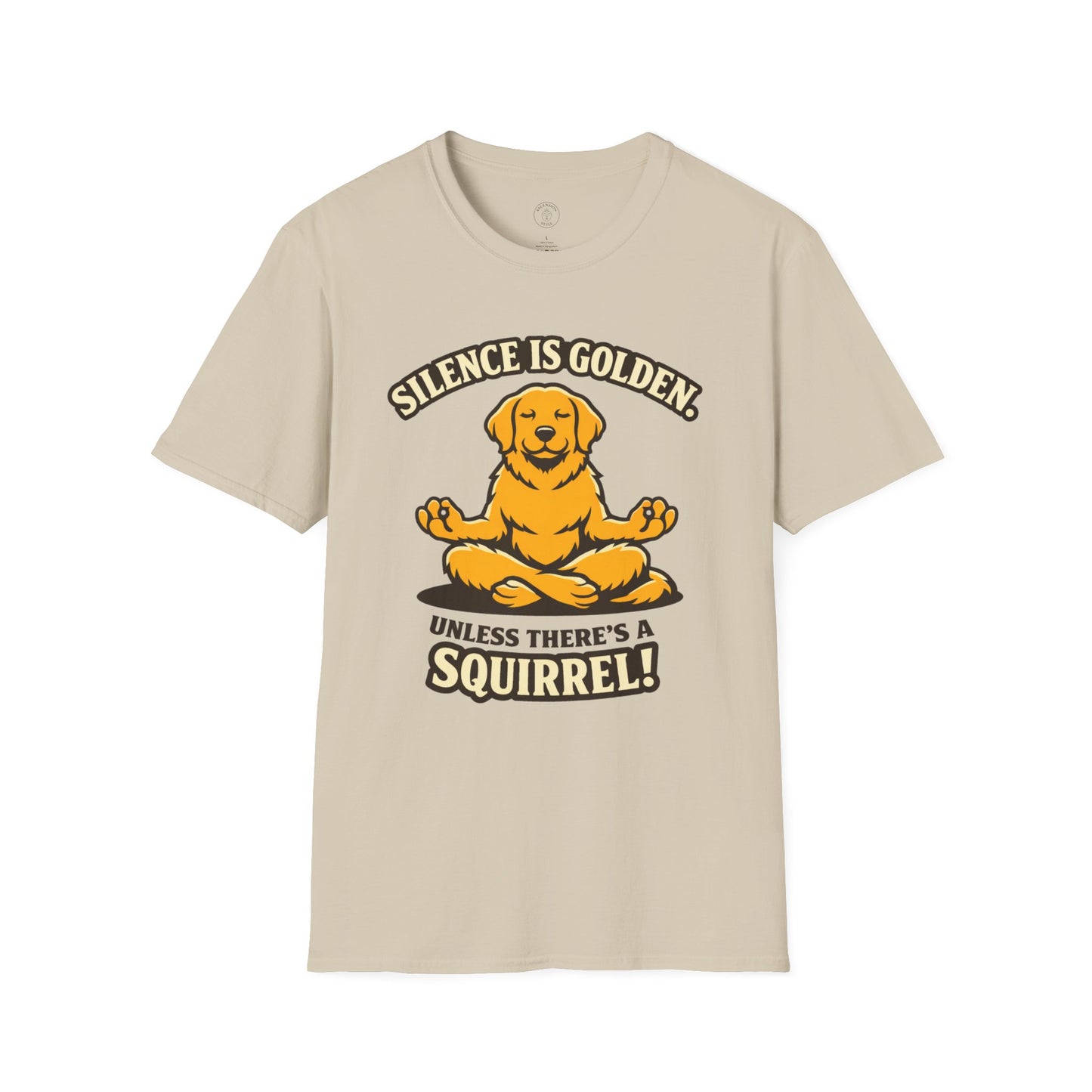 Silence Is Golden Meditating Dog T-Shirt