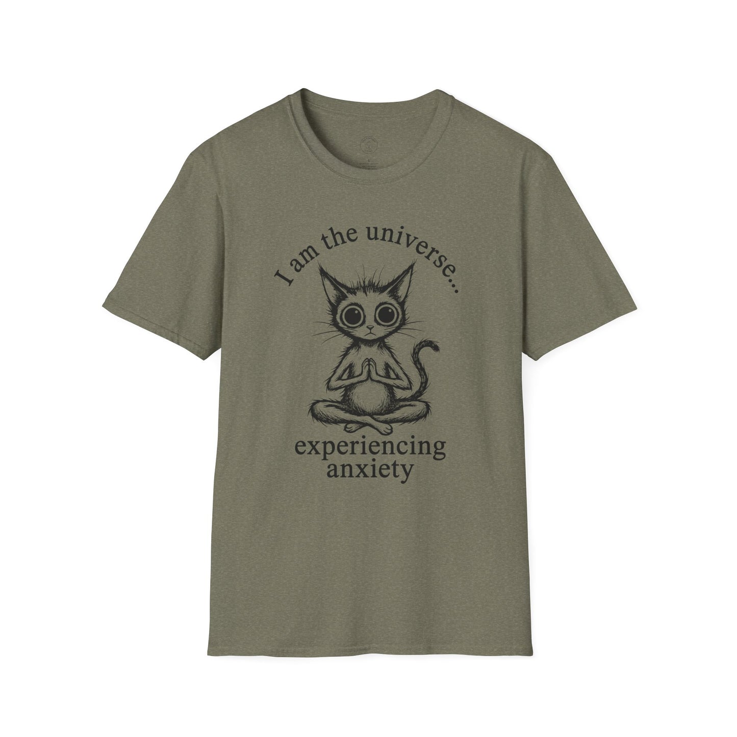 I Am The Universe Experiencing Anxiety Cat T-Shirt
