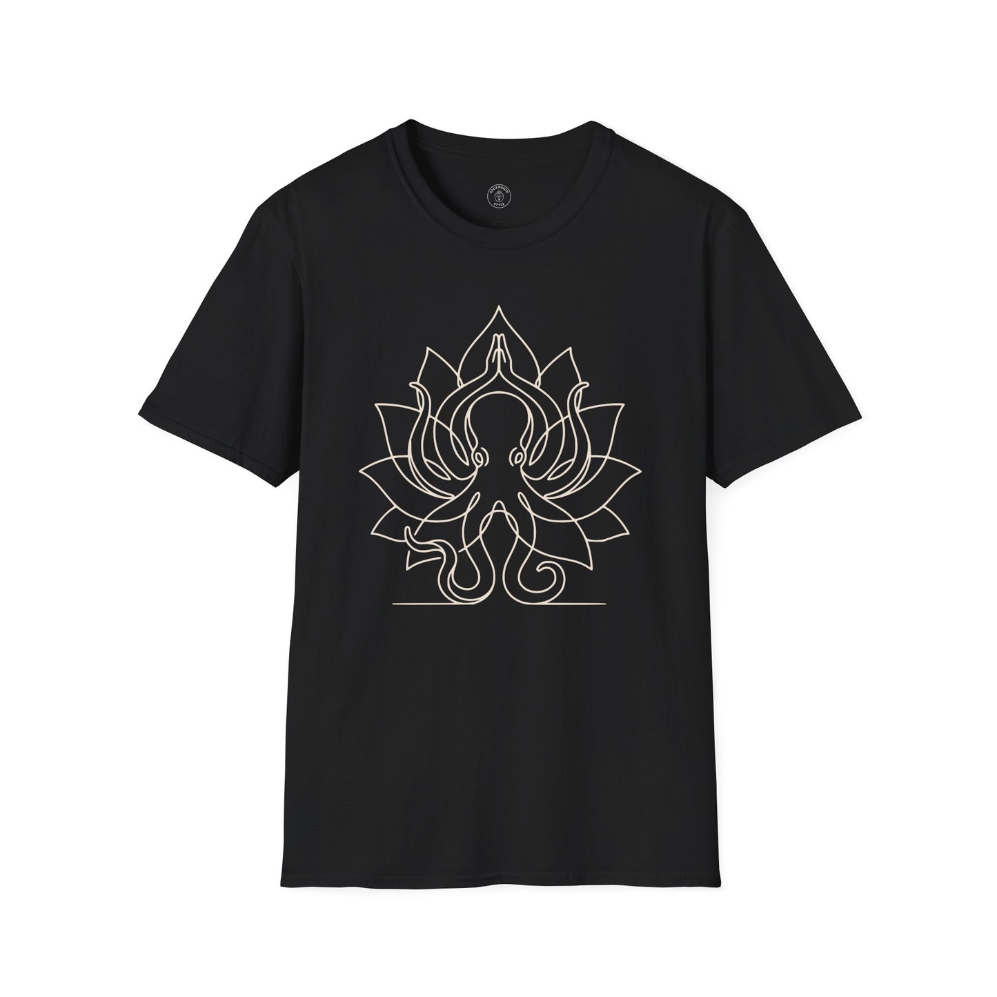 Octopus Line Art Yoga T-Shirt