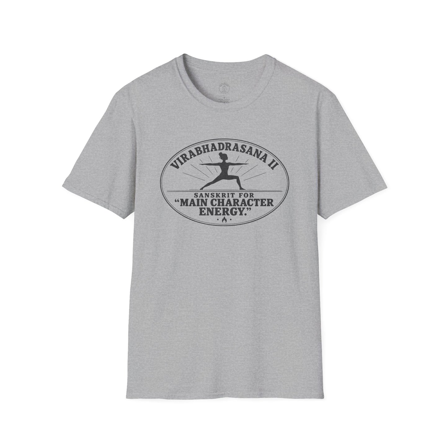 Virabhadrasana II Main Character T-Shirt