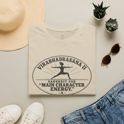 Virabhadrasana II Main Character T-Shirt