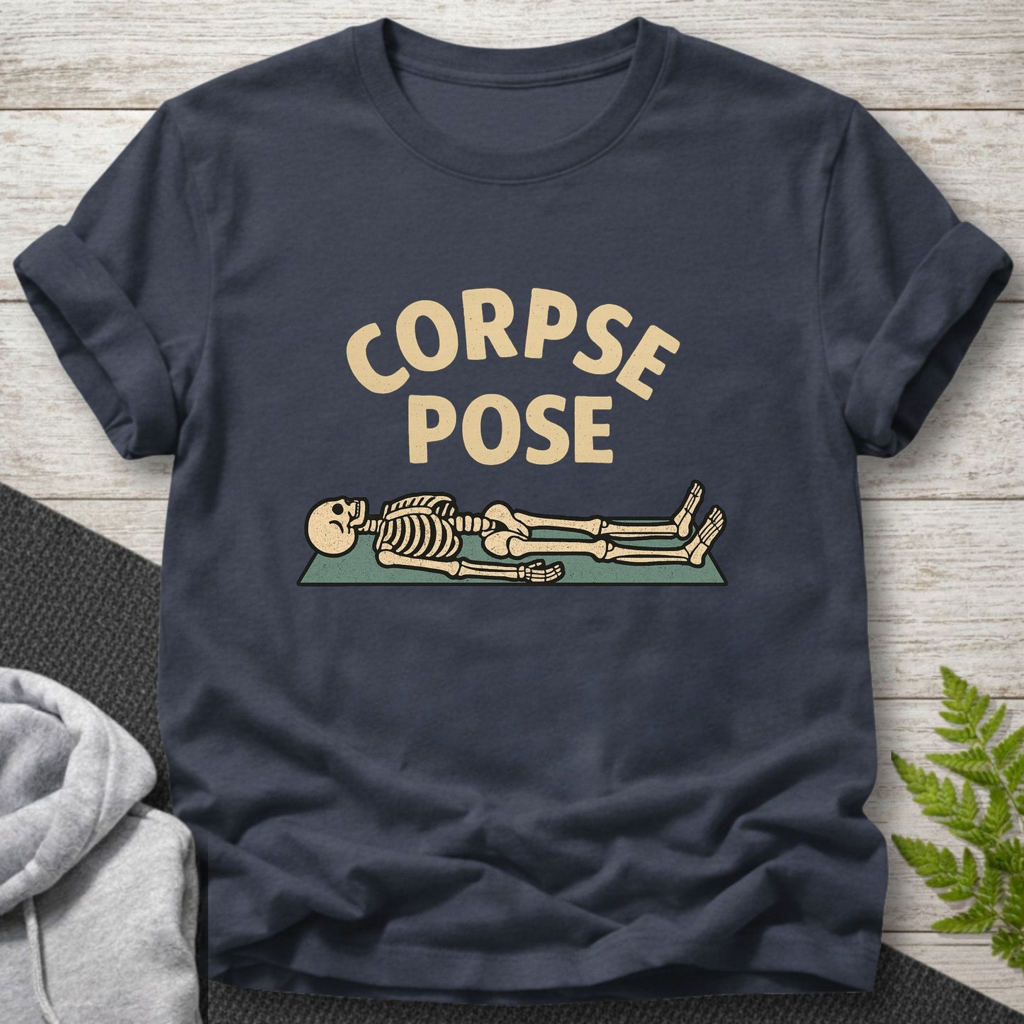 Corpse Pose Skeleton Yoga T-Shirt