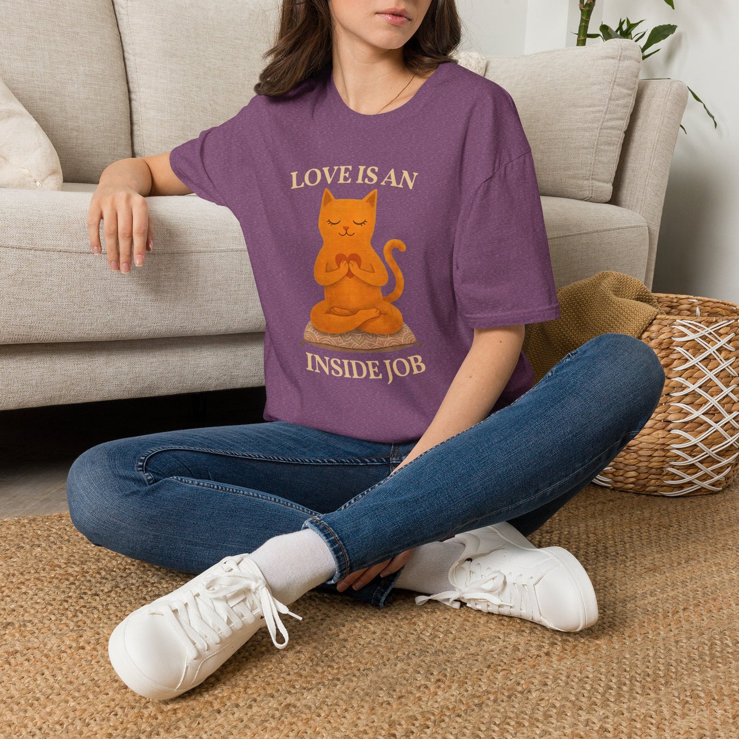 Love Is An Inside Job Cat T-Shirt
