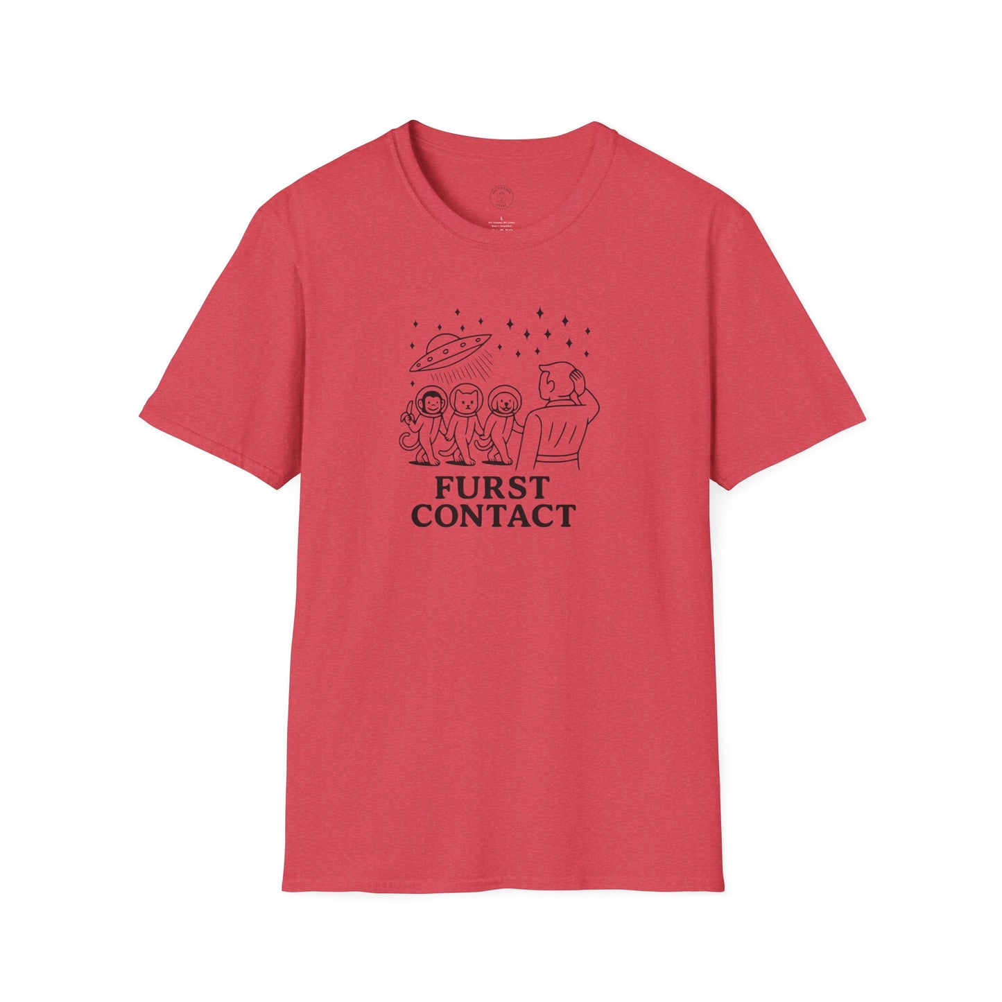 Furst Contact Alien Cat & Monkey T-Shirt