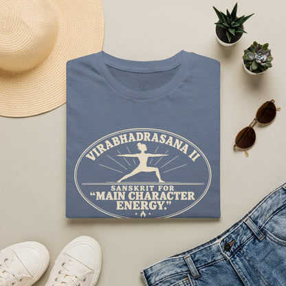 Virabhadrasana II Main Character T-Shirt