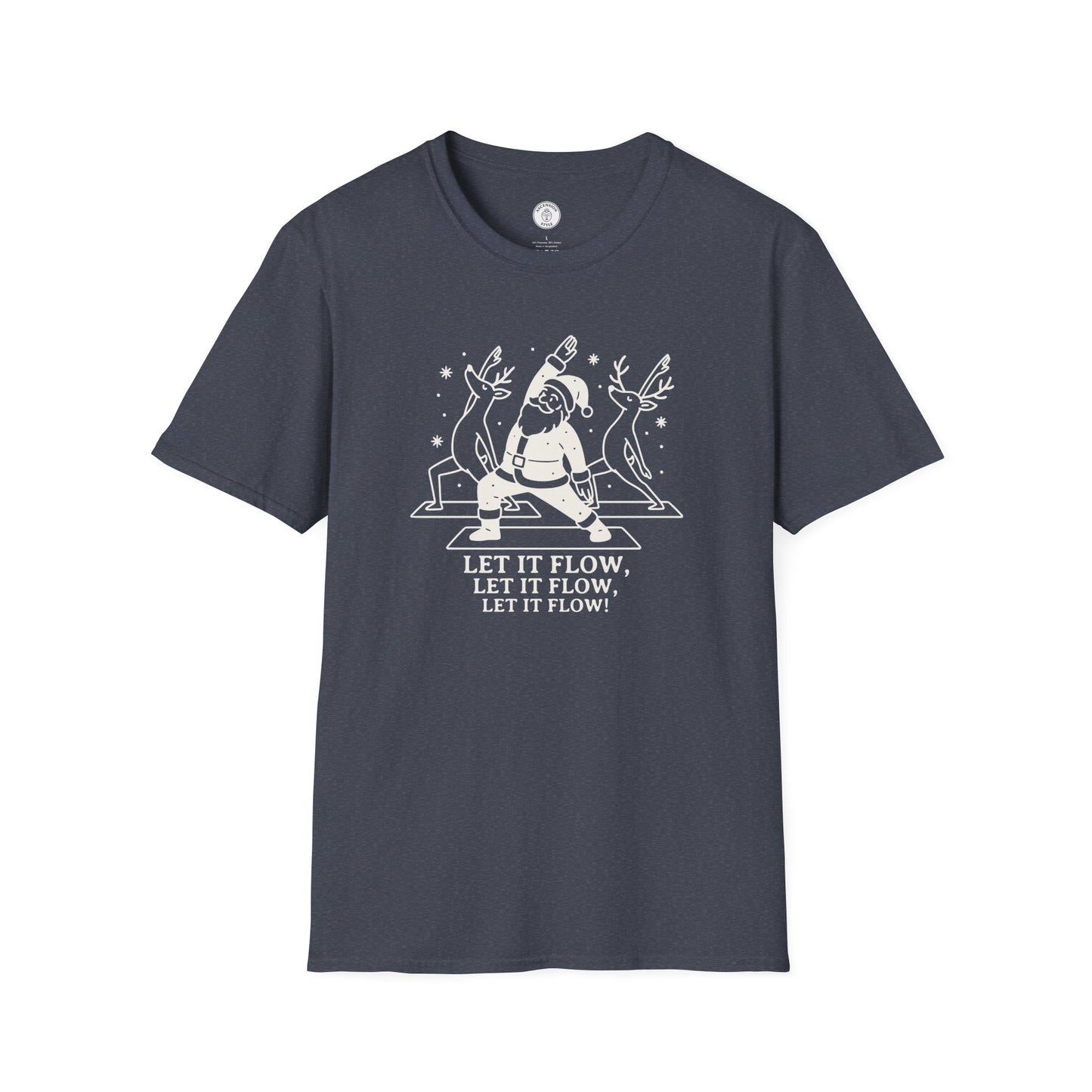 Let It Flow Christmas Yoga T-Shirt
