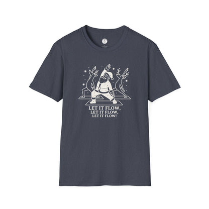 Let It Flow Christmas Yoga T-Shirt