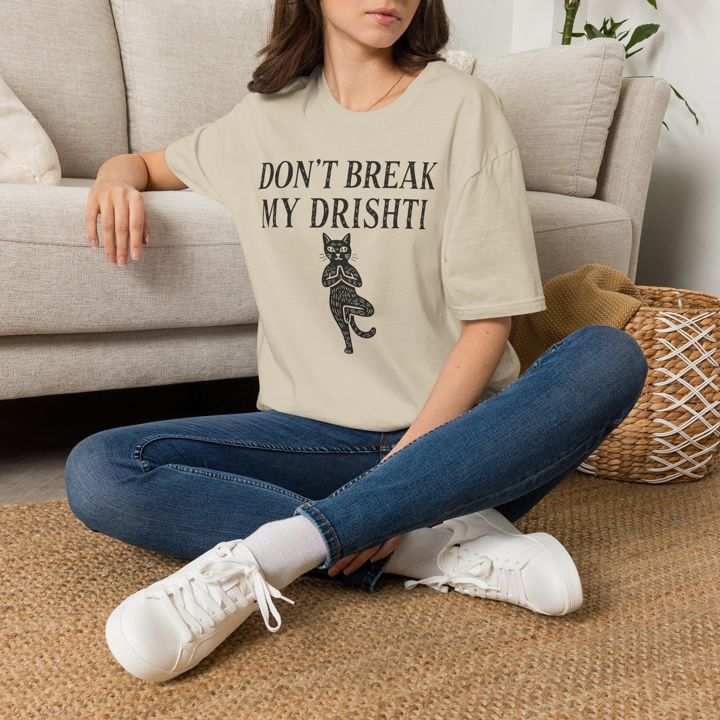 Don't Break My Drishti Cat T-Shirt