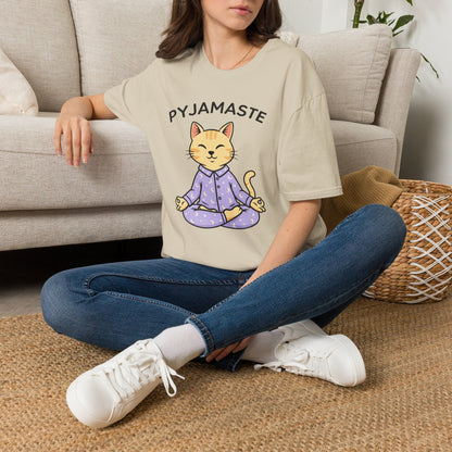 Pyjamaste Meditating Cat T-Shirt
