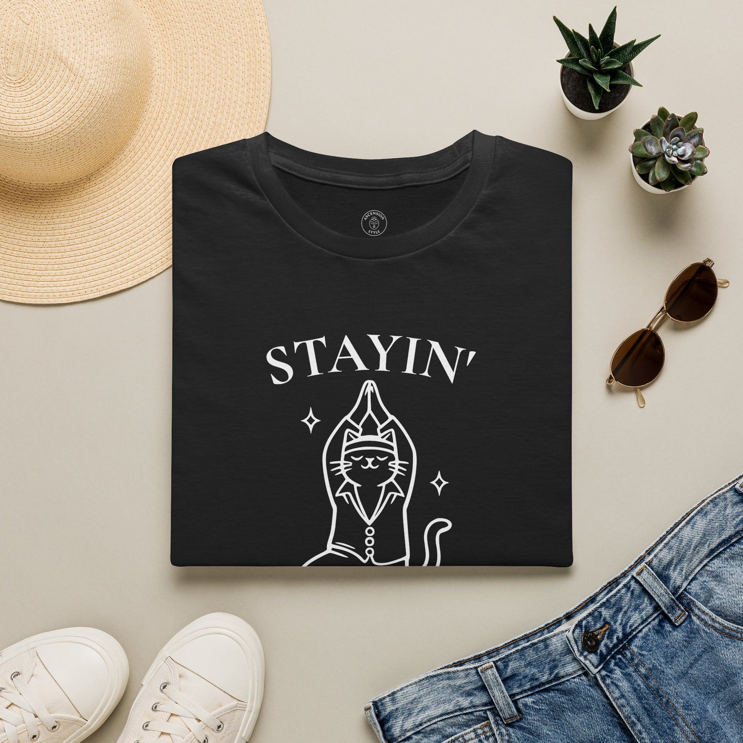 Disco Cat Tree Pose T-Shirt