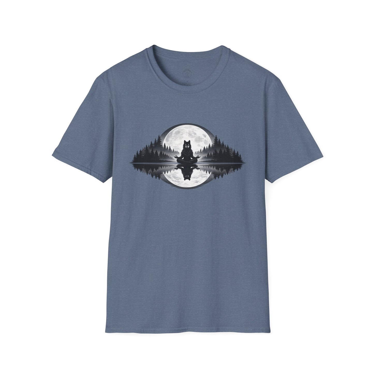 Moonlit Wolf Meditation T-Shirt