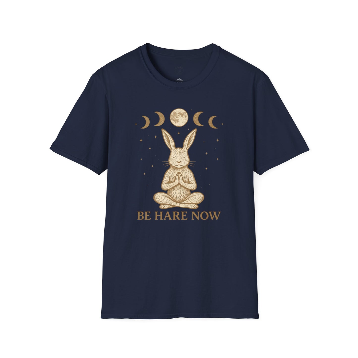 Be Hare Now – Meditating Bunny T-Shirt