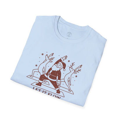 Let It Flow Christmas Yoga T-Shirt