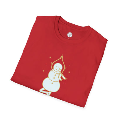 Flowman Snowman Yoga T-Shirt