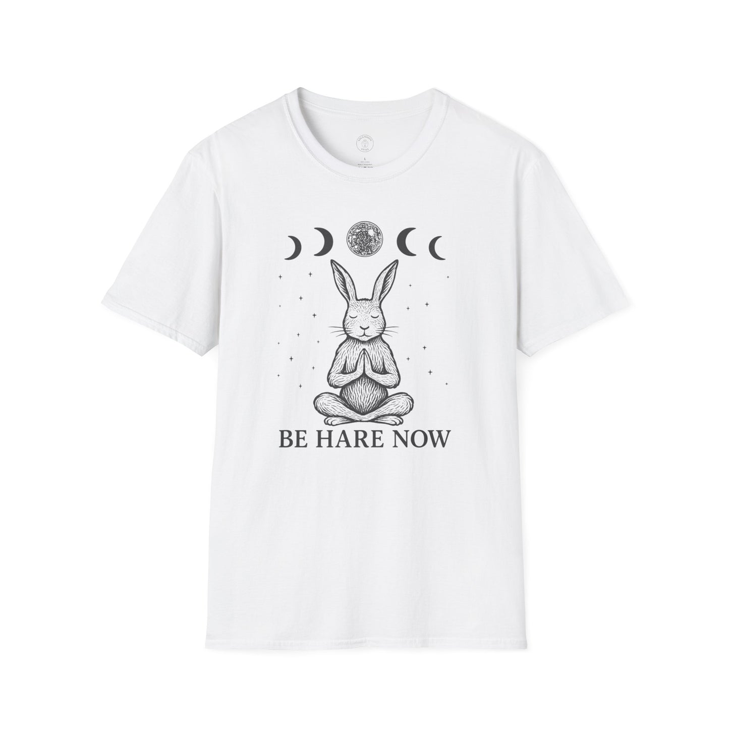 Be Hare Now – Meditating Bunny T-Shirt