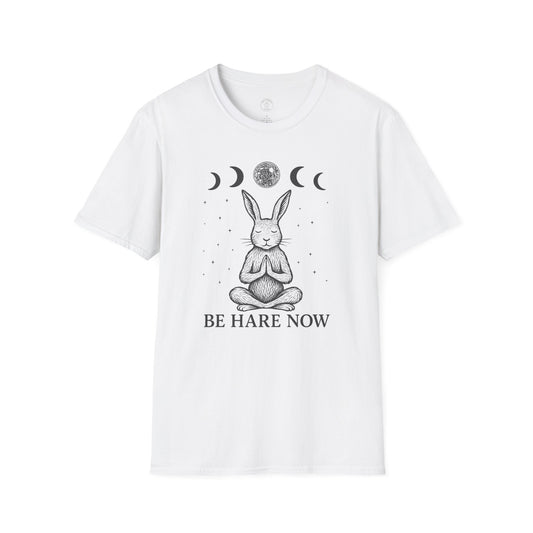 Be Hare Now – Meditating Bunny T-Shirt