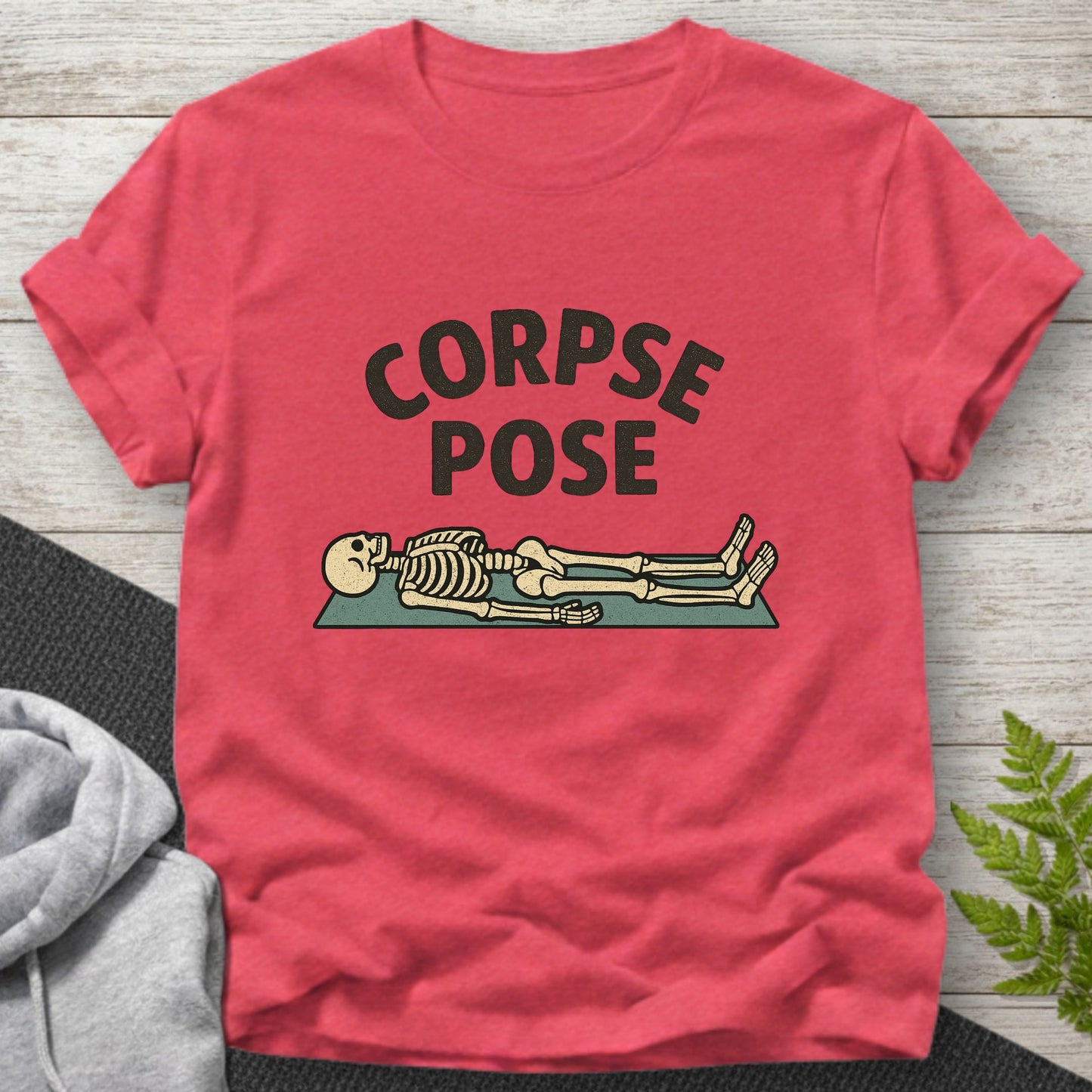 Corpse Pose Skeleton Yoga T-Shirt