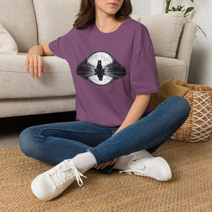 Moonlit Wolf Meditation T-Shirt