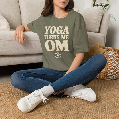 Yoga Turns Me Om T-Shirt
