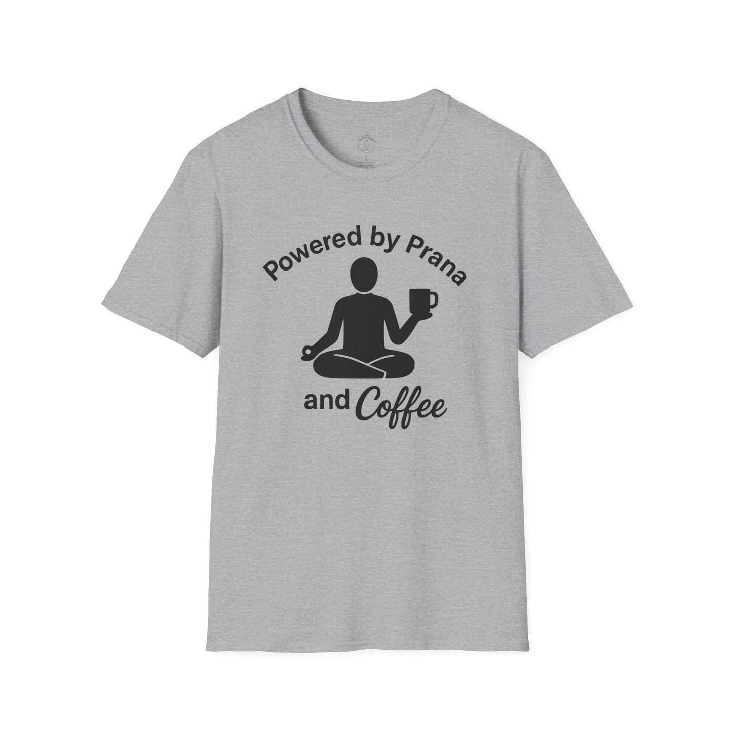 Powered By Prana & Coffee Meditation T-Shirt