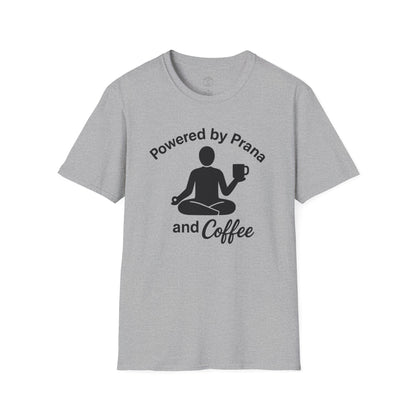 Powered By Prana & Coffee Meditation T-Shirt