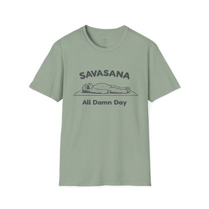 Savasana All Damn Day Sloth T-Shirt