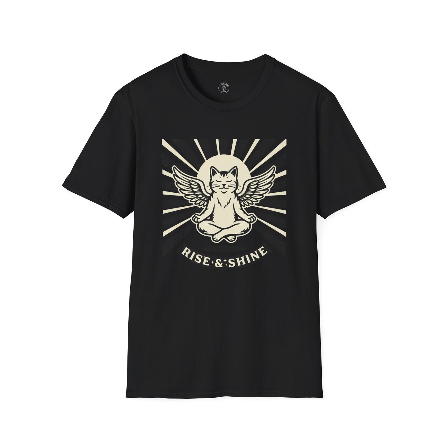 Rise & Shine Meditation Cat T-Shirt