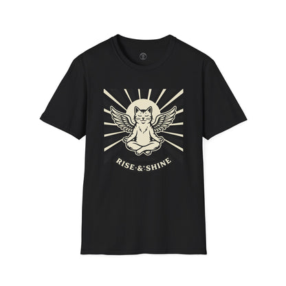 Rise & Shine Meditation Cat T-Shirt