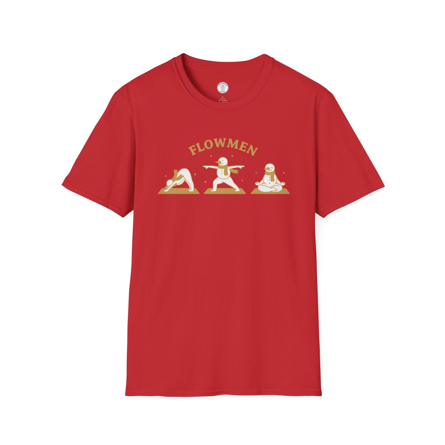 Flowmen Snowman Yoga T-Shirt