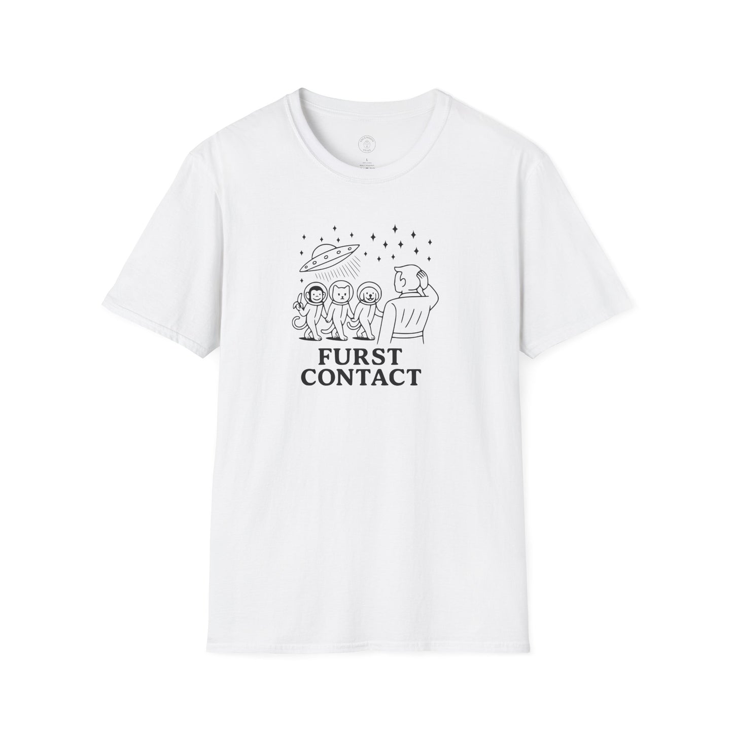 Furst Contact Alien Cat & Monkey T-Shirt