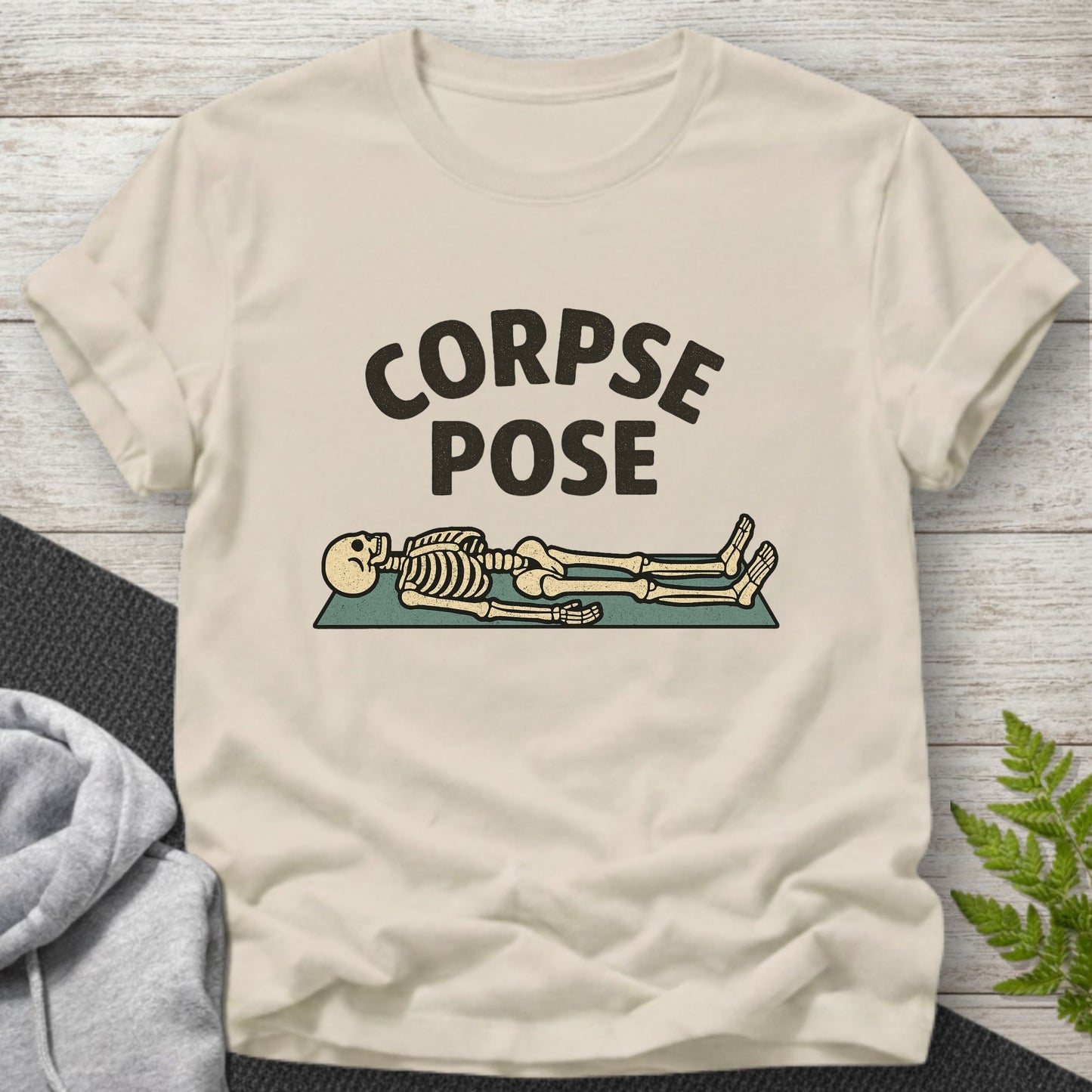 Corpse Pose Skeleton Yoga T-Shirt