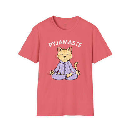 Pyjamaste Meditating Cat T-Shirt
