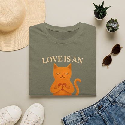 Love Is An Inside Job Cat T-Shirt