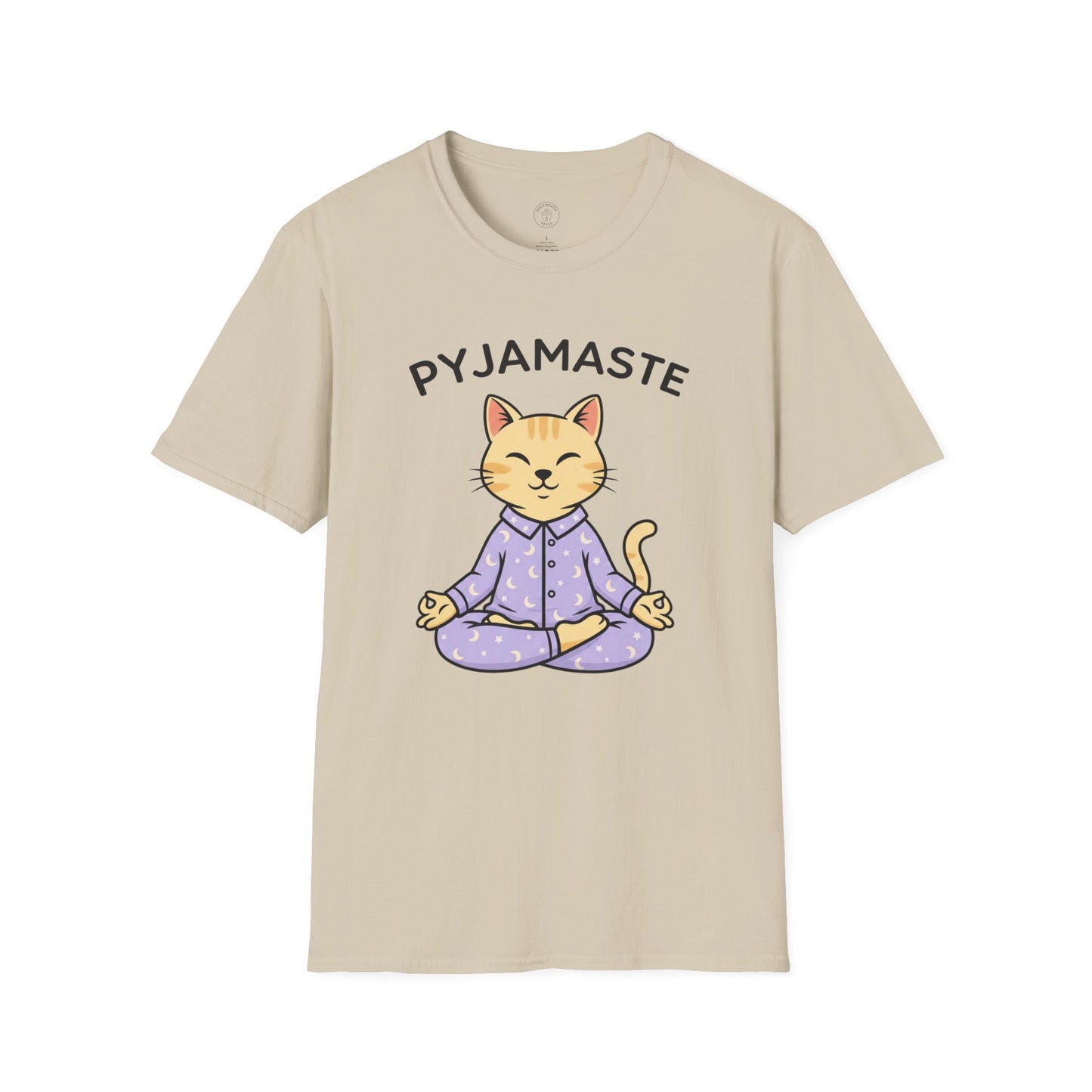 Pyjamaste Meditating Cat T-Shirt
