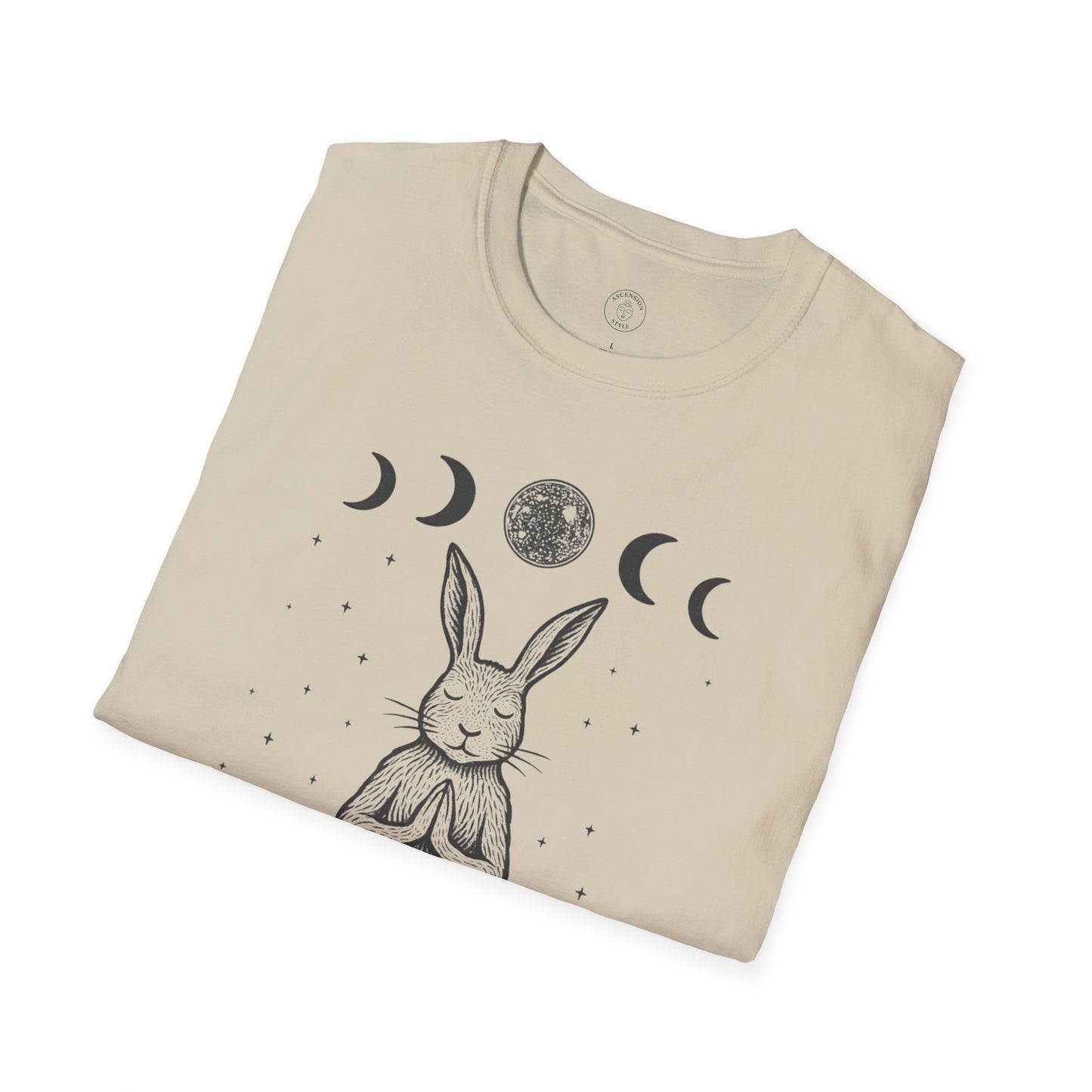 Be Hare Now – Meditating Bunny T-Shirt
