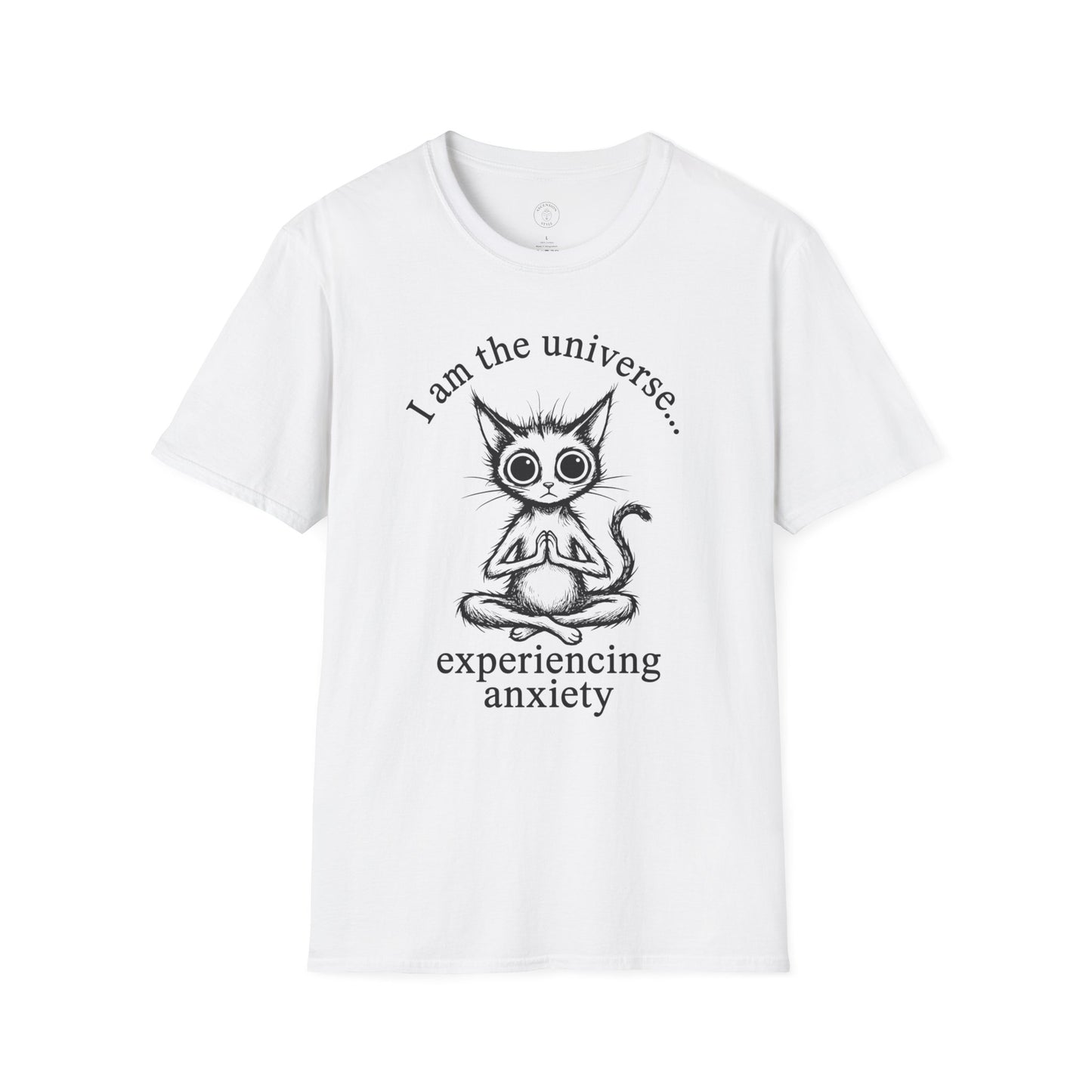 I Am The Universe Experiencing Anxiety Cat T-Shirt