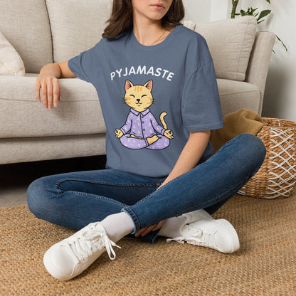 Pyjamaste Meditating Cat T-Shirt