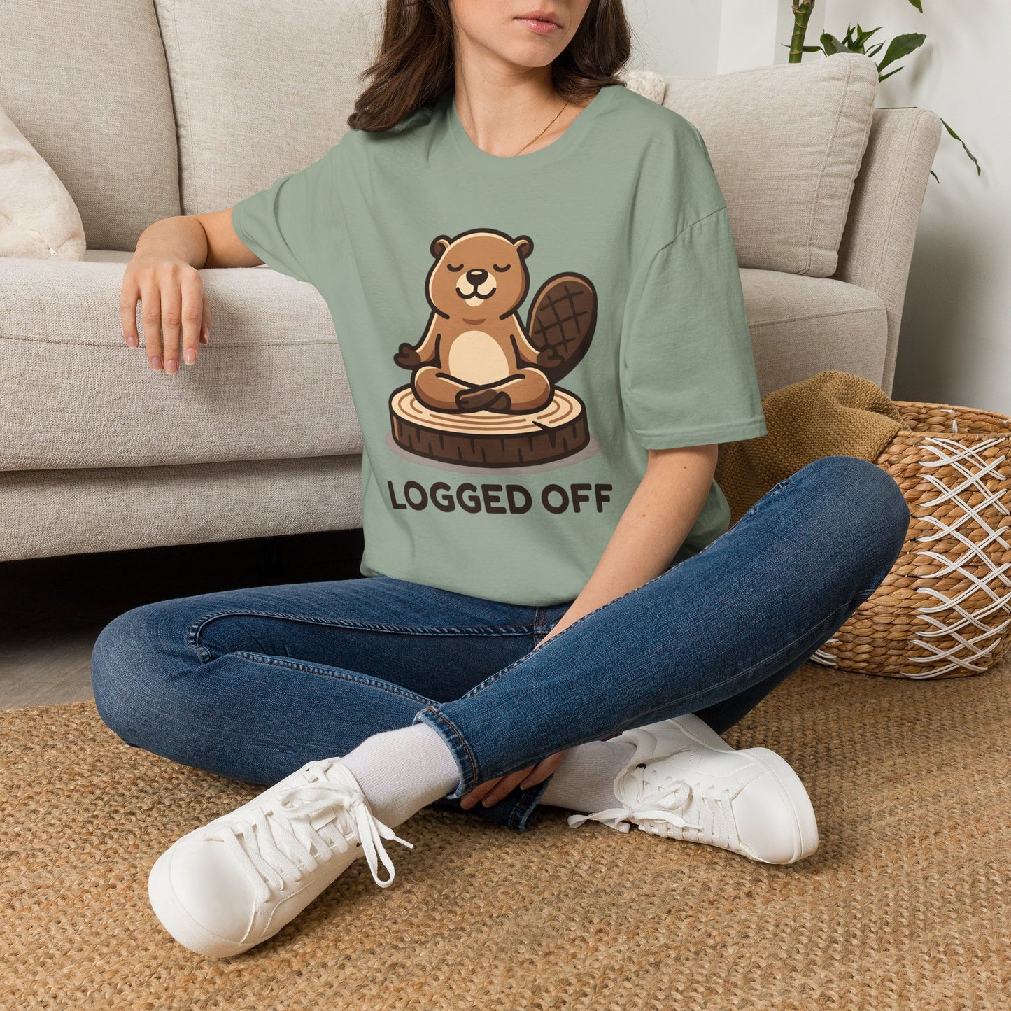 Logged Off Beaver T-Shirt
