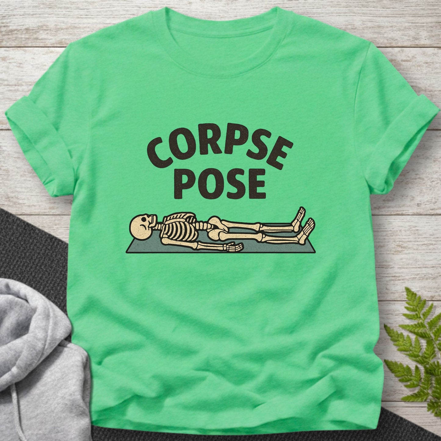 Corpse Pose Skeleton Yoga T-Shirt