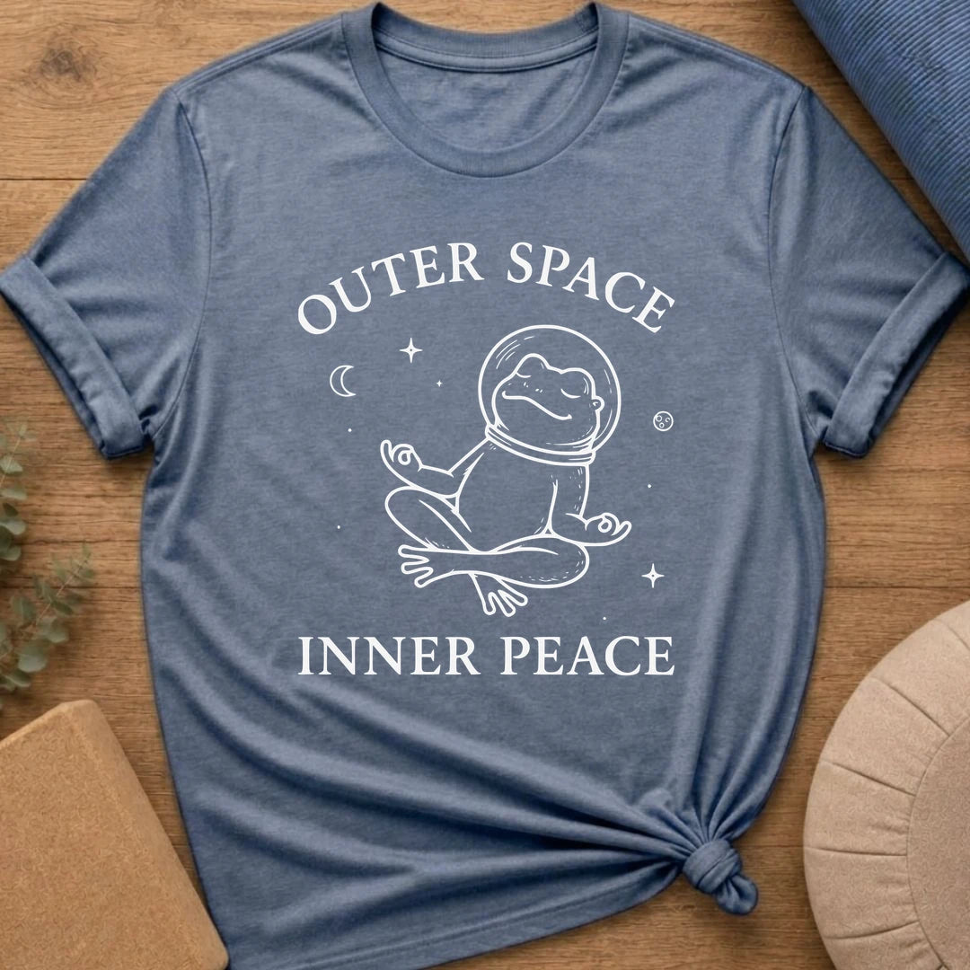 Outer Space Inner Peace Frog T-Shirt