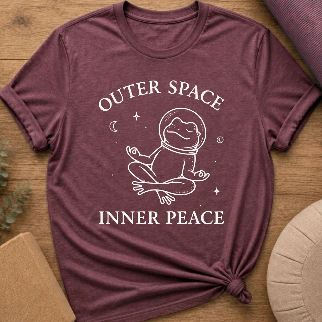 Outer Space Inner Peace Frog T-Shirt