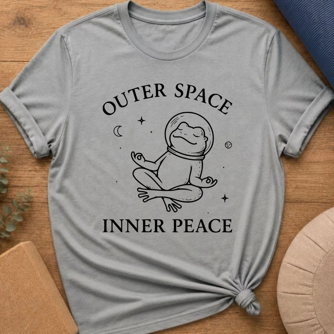 Outer Space Inner Peace Frog T-Shirt