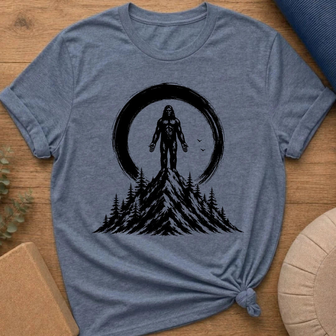 Sasquatch Mountain Pose Yoga T-Shirt